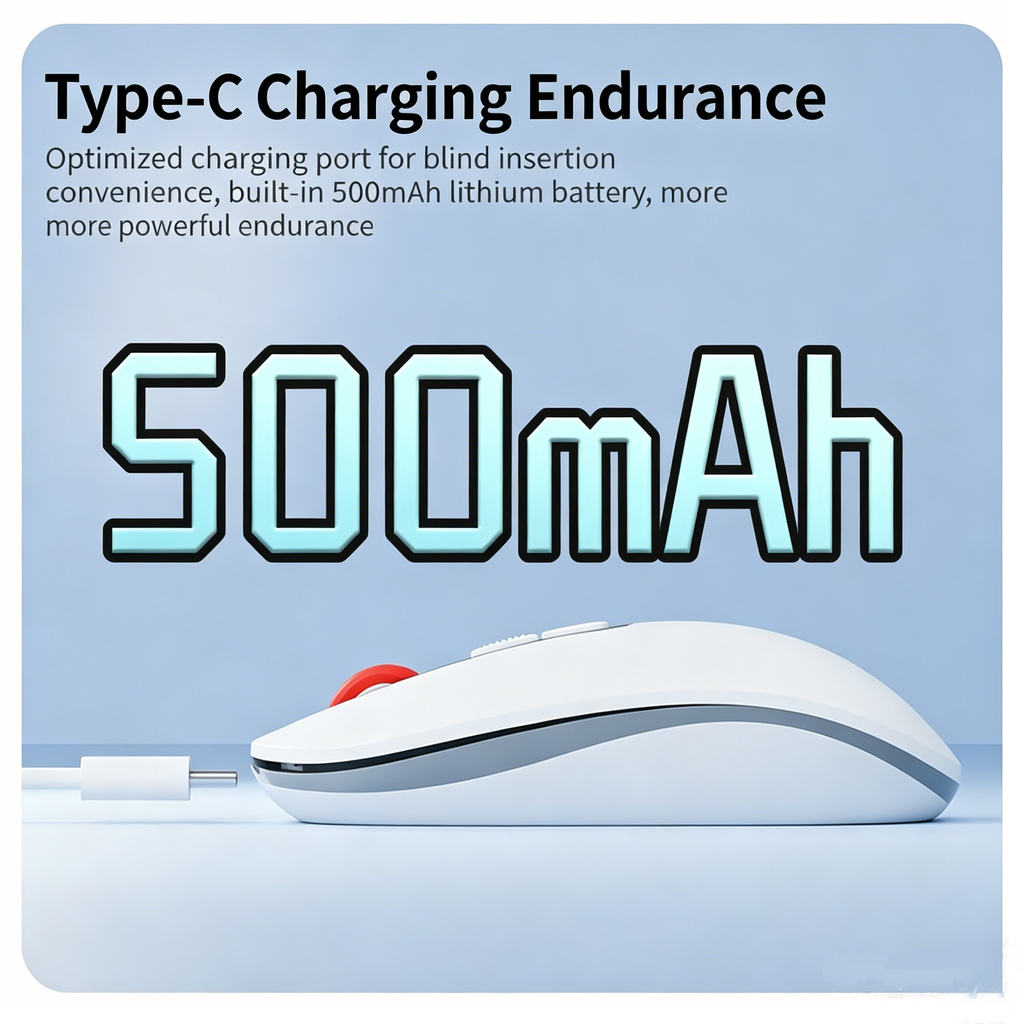 AI Smart Office Mouse with Voice Typing & Real-Time Translation – Wireless Bluetooth Mouse with AI Meeting Minutes, Voice Search & 100+ Language Support