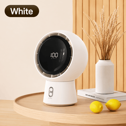 Portable Air Circulator Fan with 101 Speeds & Clip-On Base – Rechargeable Desk Fan with Remote Control, Timer & LED Display